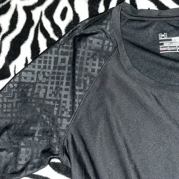 Under armour women’s print long sleeve fitted heat gear workout activewear top - Picture 11 of 11
